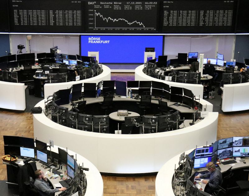 Тревоги об омикроне толкнули вниз европейские акции