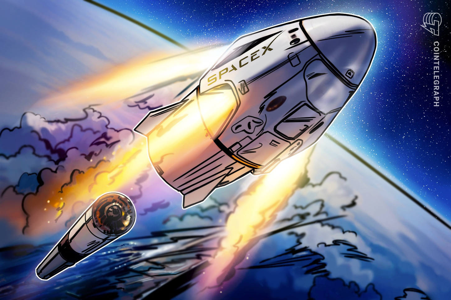 ���������� F2Pool ��� ��� ������������� � ������ SpaceX �� ����