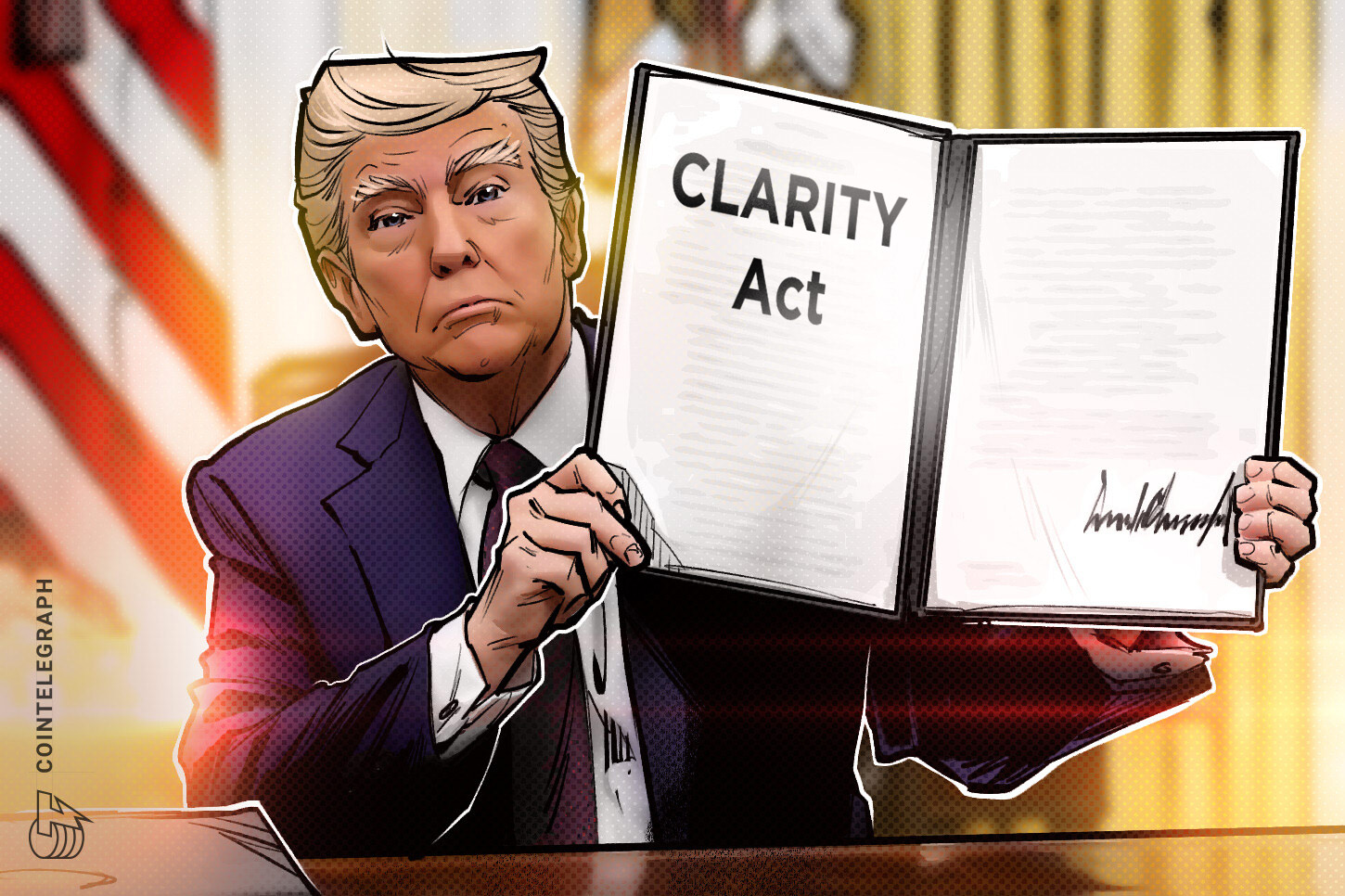 Трамп заявил, что закон CLARITY 'защитит будущее' крипторегулирования