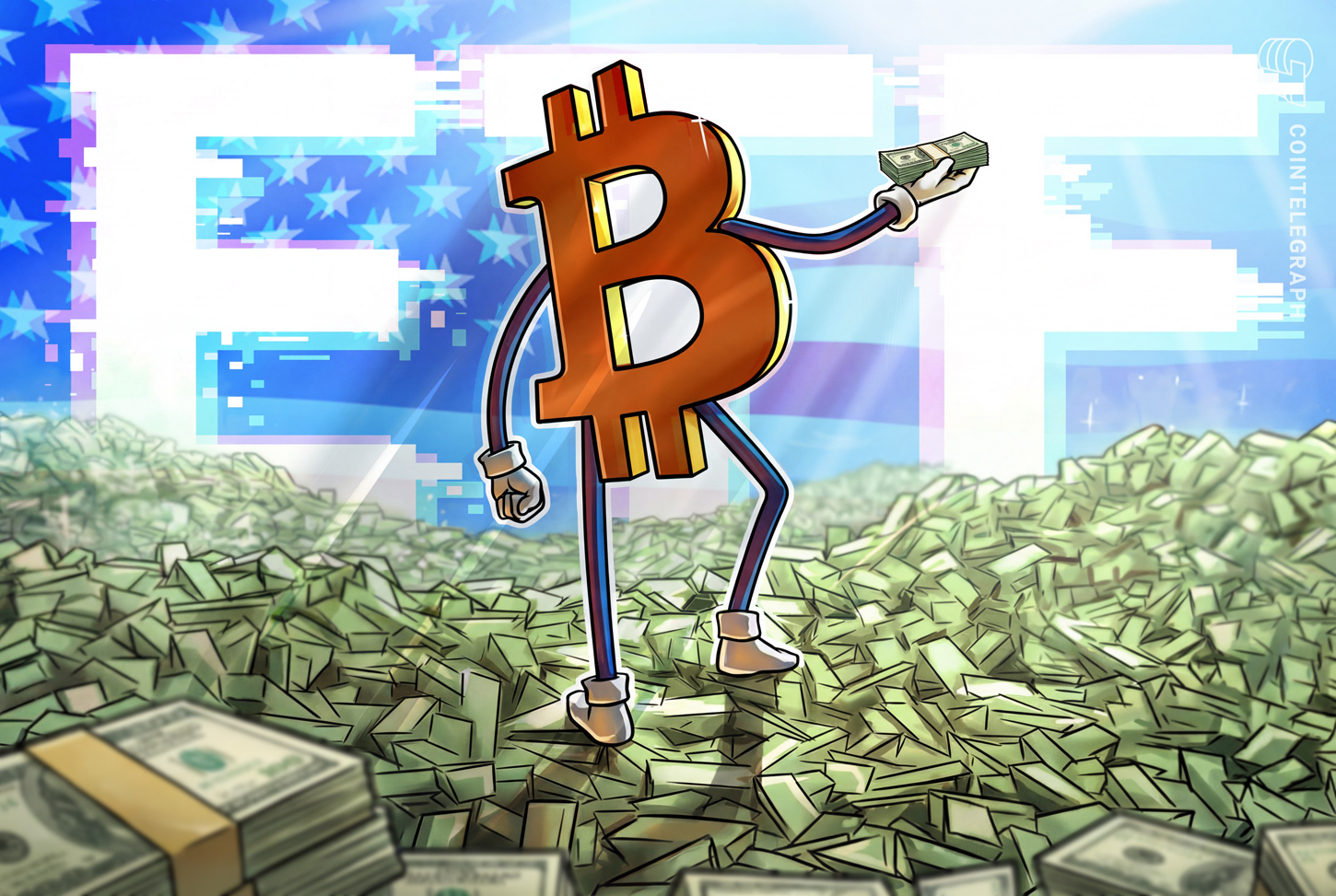 Спотовые Bitcoin-ETF в США привлекли $222 млн за день — рекорд с мая