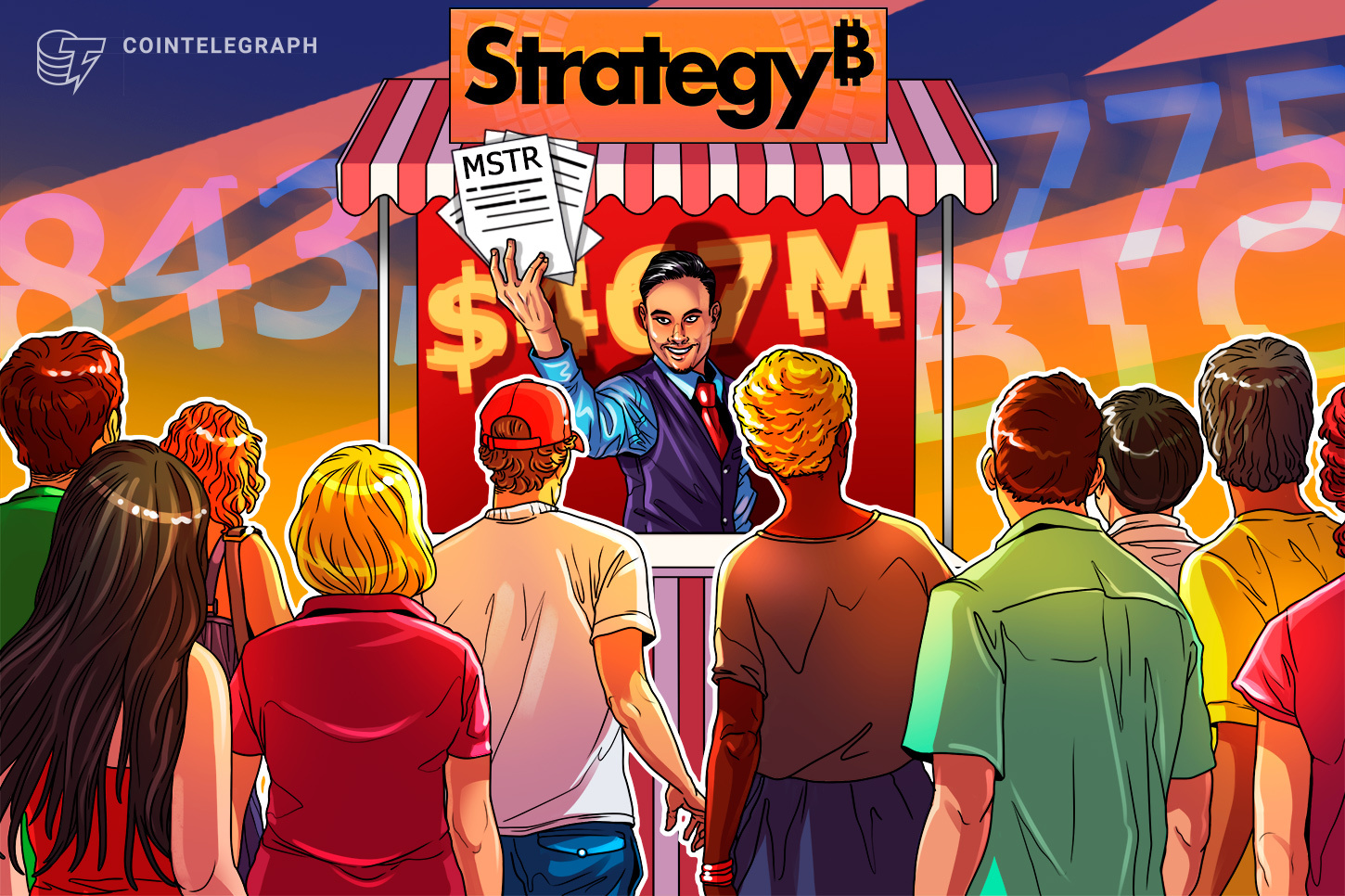 Strategy ������� ����� MSTR �� $467 ���, �������� 843 775 BTC ��� ���������