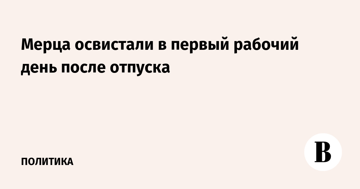 Мерца освистали в первый рабочий день после отпуска во время визита в деревню Гай