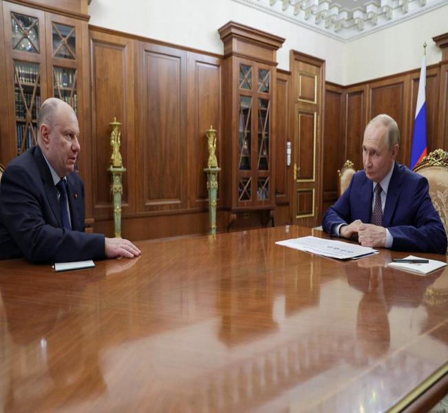 Путин принял в Кремле главу «Норникеля» Потанина Путин принял в Кремле главу «Норникеля» Потанина